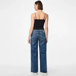 Dame Selma vide bukser Medium Blue Denim