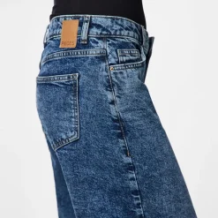 Dame Selma vide bukser Medium Blue Denim