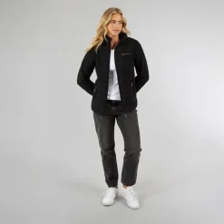 Dame Sherpa Fleece Jakke Sort