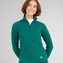Dame Shiner 1/​2 lynlås Mikro Fleece Teal