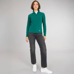 Dame Shiner 1/​2 lynlås Mikro Fleece Teal