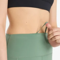 Dame Sleek NBDry Lomme Højtaljede Tætsiddende Leggings Mørk Enebær