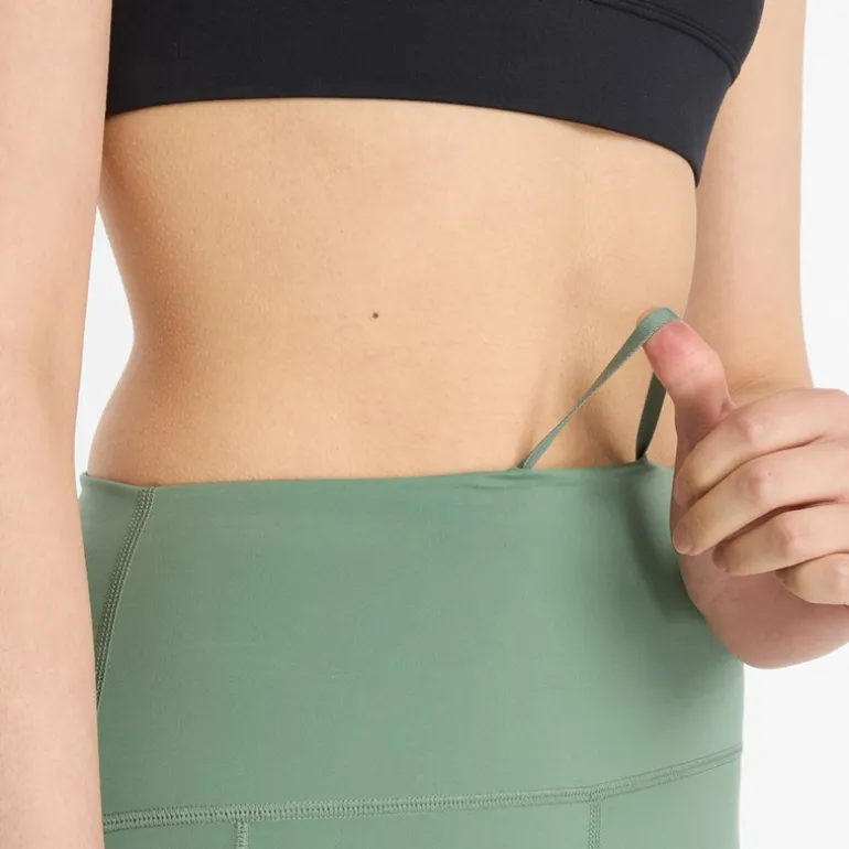 Dame Sleek NBDry Lomme Højtaljede Tætsiddende Leggings Mørk Enebær