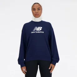 Dame Sports Essentials French Terry Logo Sweatshirt NB Navy