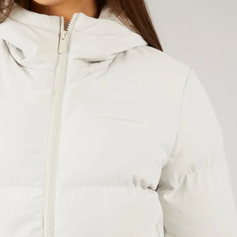 Dame Storm Cuff Kort Puffer Jakke Sten