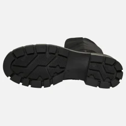 Dame Støvler med Tyk Hæl til Knæet Sorte