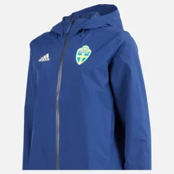 Dame SVFF Sverige Vandtæt Storm Jakke Team Navy Blue/​Easy Yellow