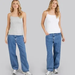 Dame to pak vest Bright White/​Light Grey Marl