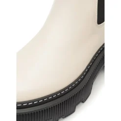 Dame Trixy Læderstøvler Off White