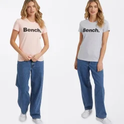 Dame T-shirts Grammen To-pak Grå Melange/​Pink