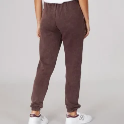 Dame Urla Joggingbukser Vasket Mauve Vin