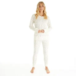 Dames Soffi Loungewear Sæt Vinterhvid