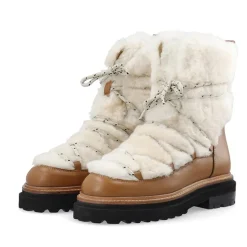 Damesko Sandra Snøvestøvler Off White