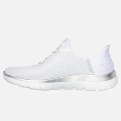 Damesko slip in Summits sneakers Hvid