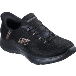 Damesko Summits Klassisk Nat Slip In Sneakers Sort