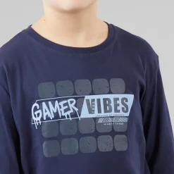 Drenge Atmore nattøj sæt Navy/​Blue Check