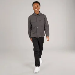 Drenge Bjørn Overshirt Koksgrå