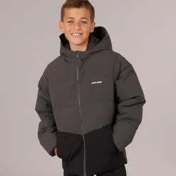 Drenge Brady Puffer Jakke Asfalt