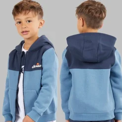 Drenge Harrison Hættetrøje T-Shirt Og Joggingbukser Sæt Blå /​ Hvid