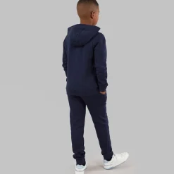 Drenge Hættetrøje Og Joggingbukser Træningsdragt Sæt Navy