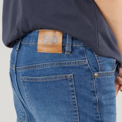 Drenge lige jeans mellem vask