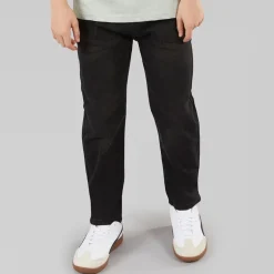 Drenge lige jeans sort vasket