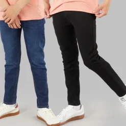 Drenge Lige To Pak Jeans Mørk Vask/​Sort