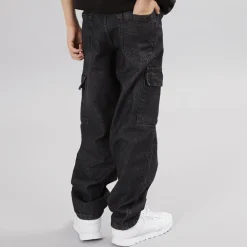 Drenge Løstsiddende Cargo Jeans Antracit