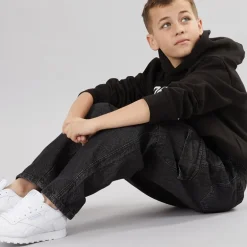 Drenge Løstsiddende Cargo Jeans Antracit