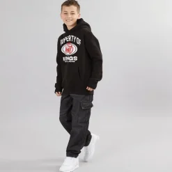 Drenge Løstsiddende Cargo Jeans Antracit