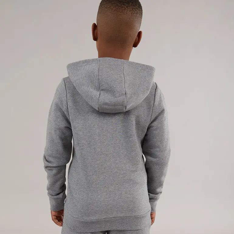 Drenge lynlås hættetrøje Heather Grey