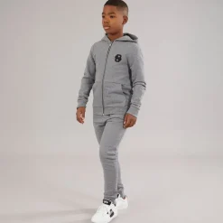 Drenge lynlås hættetrøje Heather Grey