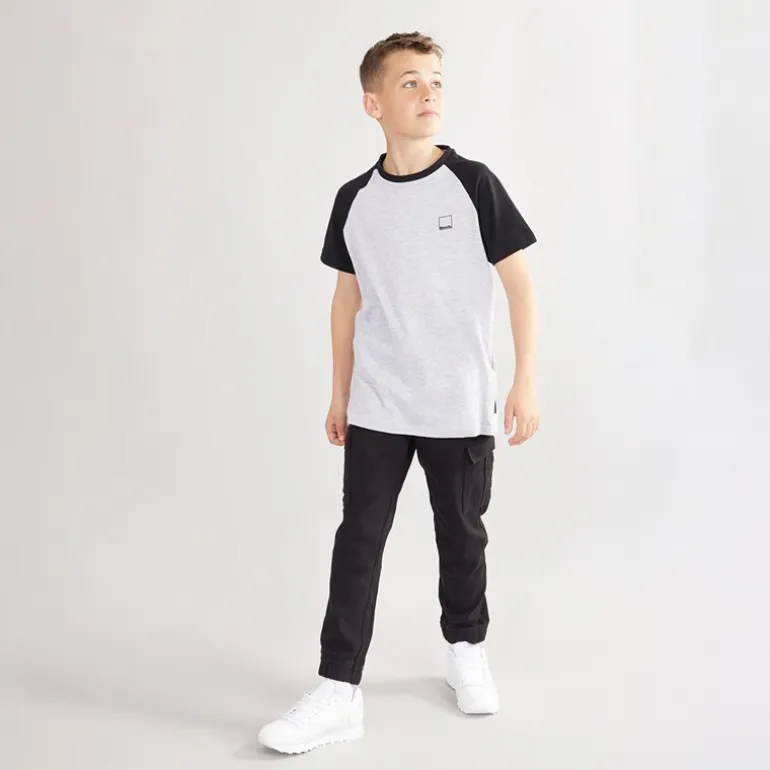 Drenge Marster Fem Pakke T-Shirts Gråmeleret / Is / Blågrøn / Hvid / Skiferblå