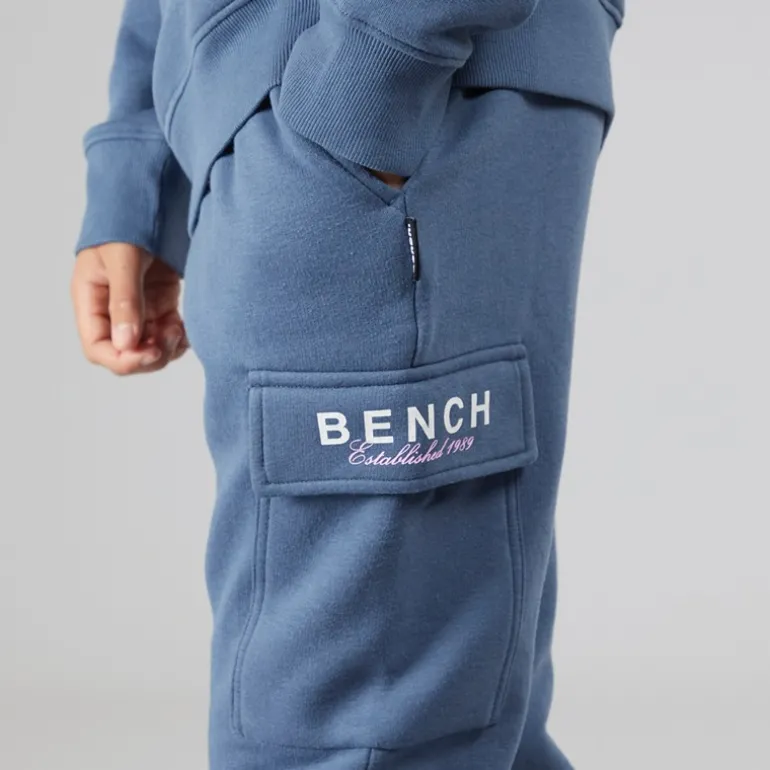 Drenge Nowil Sweatshirt Og Cargo Joggingbukser Træningssæt Vintage Indigo