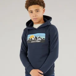 Drenge Peak Hættetrøje Navy