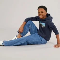 Drenge Peak Hættetrøje Navy