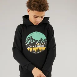 Drenge Peak Hættetrøje Sort