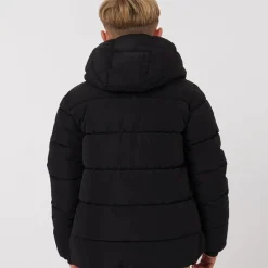 Drenge Pufferjakke Sort