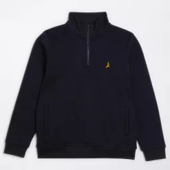 Drenge Quarter Zip Sweatshirt Navy