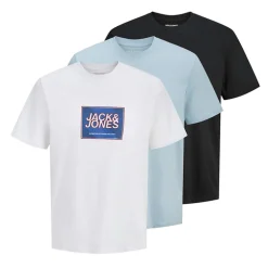 Drenge Regn Tre Pak T Shirts Sort