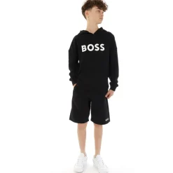 Drenge Shorts af jerseystof Sort