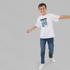 Drenge slim fit jeans mellemblå