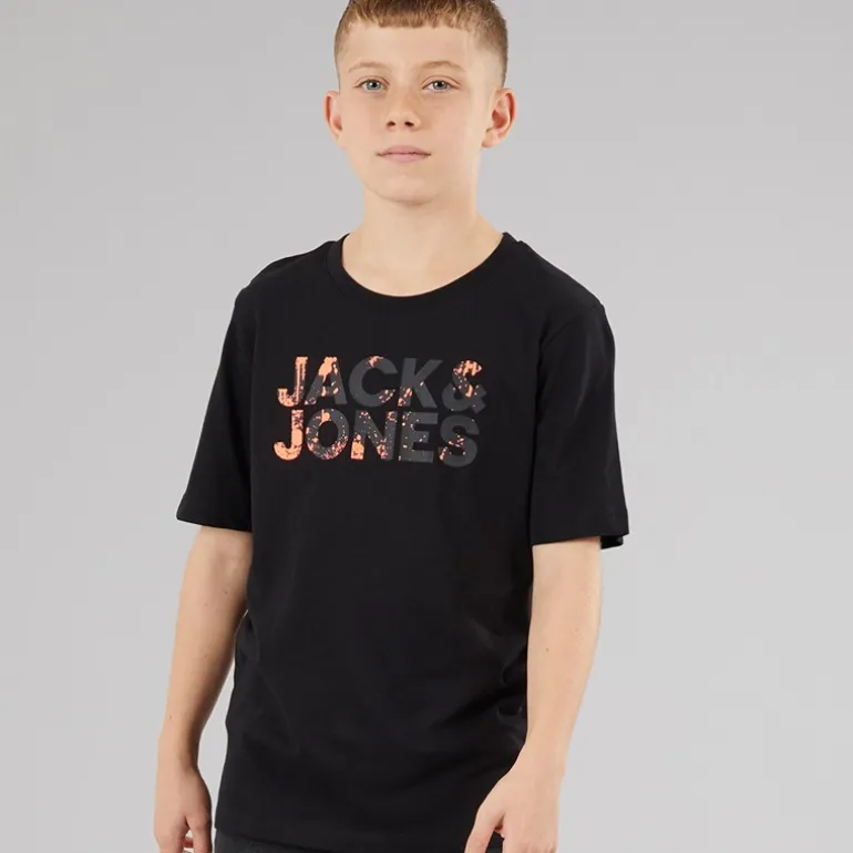 Drenge Splash Corp Logo T-shirts Sort