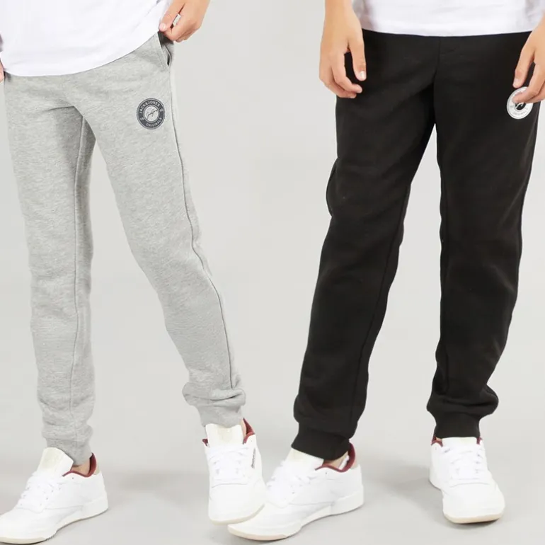 Drenge Thomas Joggingbukser 2-pak Lys grå Melange/Sort