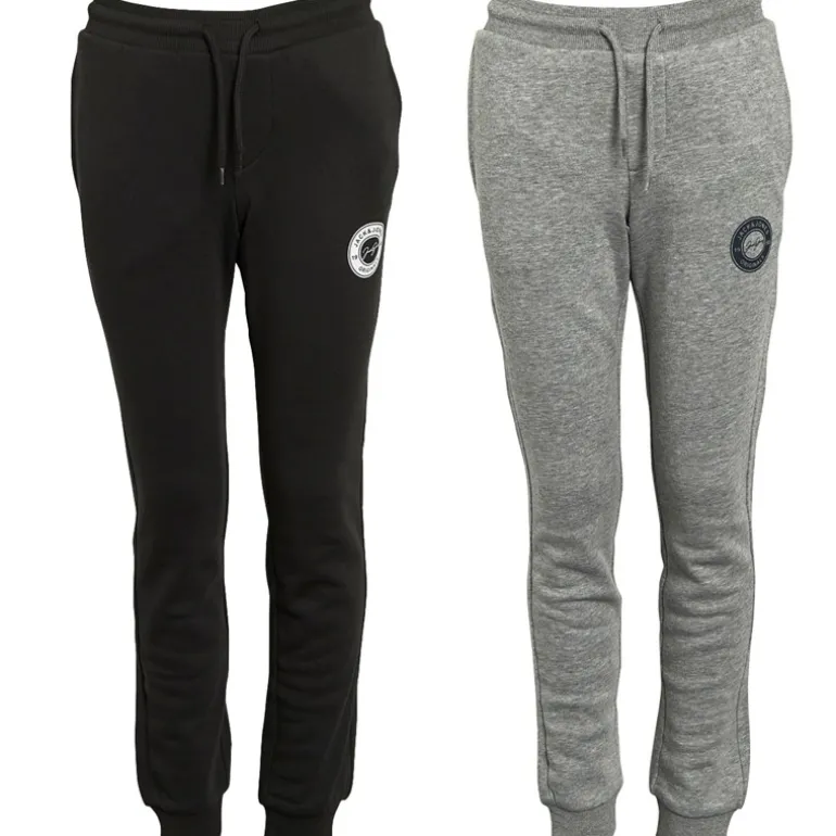 Drenge Thomas Joggingbukser 2-pak Lys grå Melange/Sort