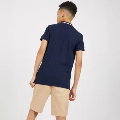 Drenge Trilson Polo Shirt og Chino Shorts Sæt Blå/​Sten