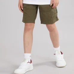 Drenge Zeus Cargo Shorts Olivengrøn Nat