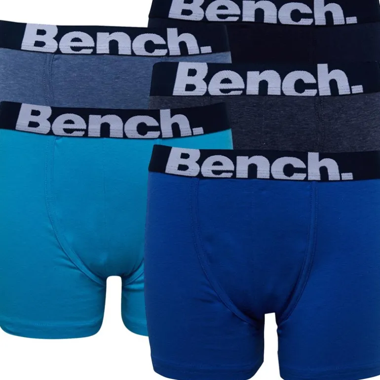 Drengenes Bennett Boxer-pakke med 5 par Blå