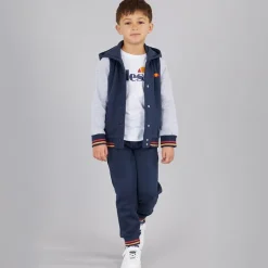 Drengenes Renato Logo Hættetrøje Og Joggingbukser Sæt Blå/​Grå