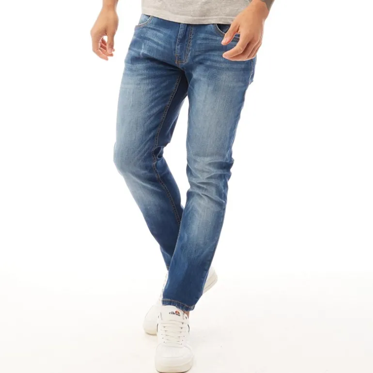 Duck And Cover Herre Tranfold Slim Fit Jeans Stonewash